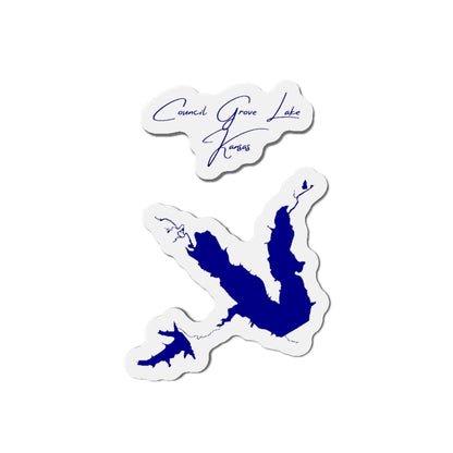 Kansas  Council  Grove  Lake  Die  Cut  Magnet  front  position  view  from  front  4  x  4.webp