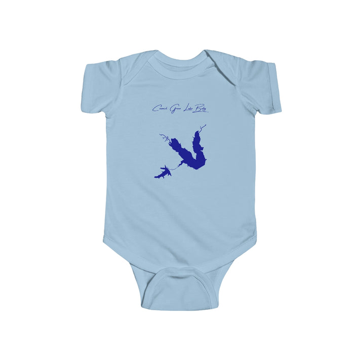 Kansas  Council  Grove  Lake  Onesie  front  position  view  from  front  light  blue.webp