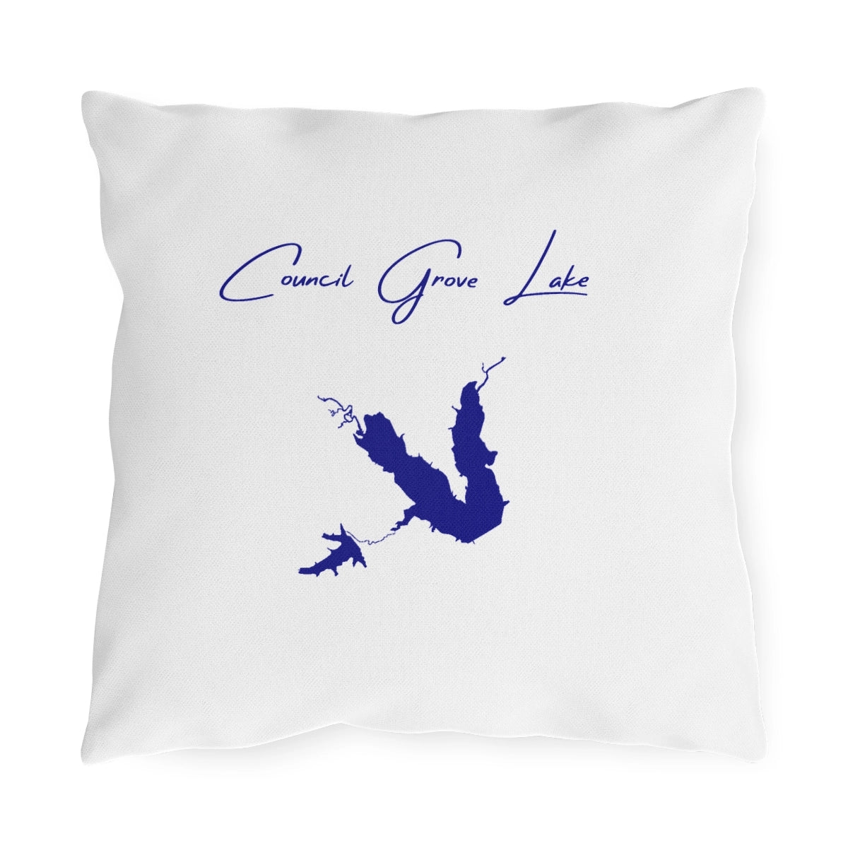 Kansas  Council  Grove  Lake  Outdoor  Pillow  front  position  view  from  front  16  x  16.webp