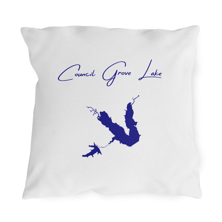 Kansas  Council  Grove  Lake  Outdoor  Pillow  front  position  view  from  front  18  x  18.webp