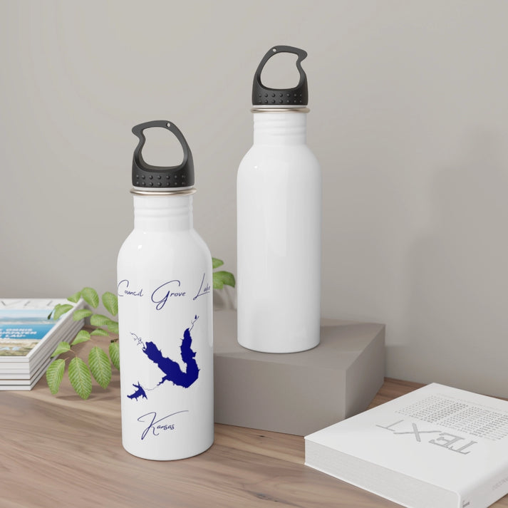 Kansas  Council  Grove  Lake  Water  bottle  other  position  view  from  context-2  white.webp