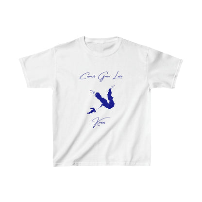 Kansas  Council  Grove  Lake  Youth  T-shirt  front  position  view  from  front  white.webp