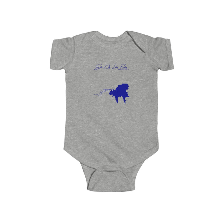 Kansas  Elk  City  Lake  Onesie  front  position  view  from  front  heather.webp