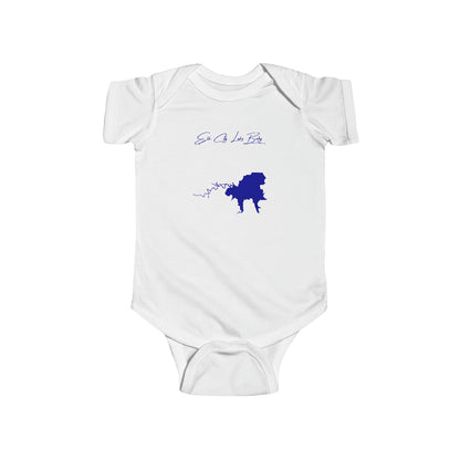 Kansas  Elk  City  Lake  Onesie  front  position  view  from  front  white.webp