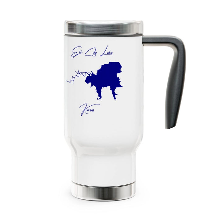 Kansas  Elk  City  Lake  Travel  Mug  other  position  view  from  right  14oz.webp