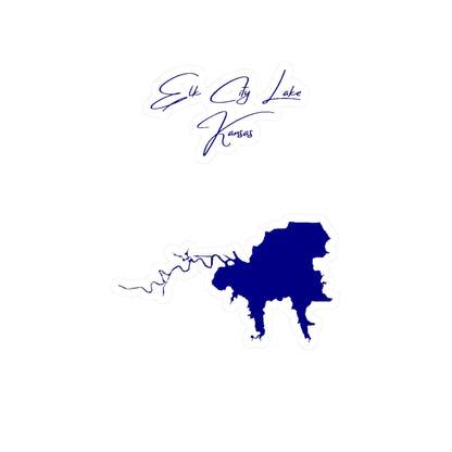 Kansas  Elk  City  Lake  Vinyl  Decal  other  position  view  from  front  4  x  6.webp