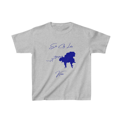 Kansas  Elk  City  Lake  Youth  T-shirt  front  position  view  from  front  sport  grey.webp