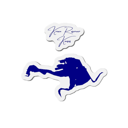 Kansas  Kirwin  Reservoir  Die  Cut  Magnet  front  position  view  from  front  4  x  4.webp