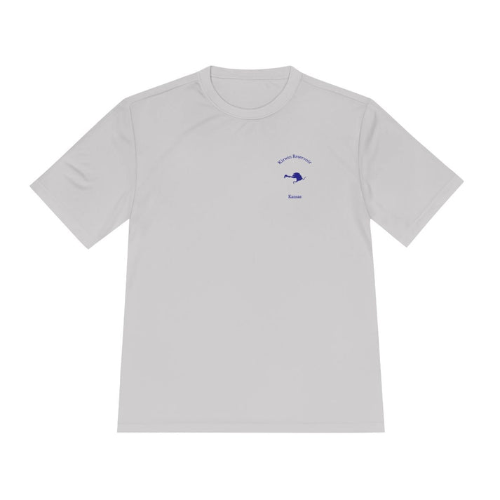 Kansas  Kirwin  Reservoir  Moisture  Wicking  Tee  front  position  view  from  front  silver.webp