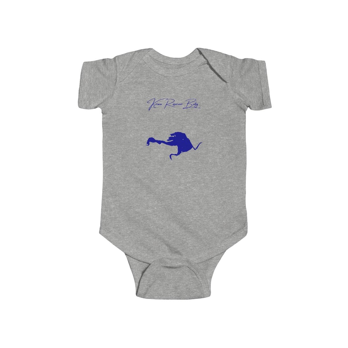 Kansas  Kirwin  Reservoir  Onesie  front  position  view  from  front  heather.webp