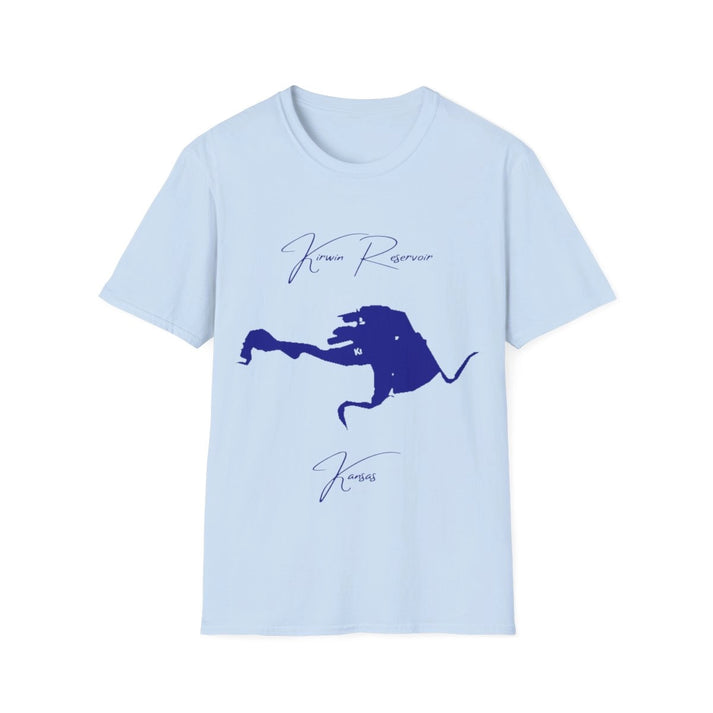 Kansas  Kirwin  Reservoir  T-shirt  front  position  view  from  front  light  blue.webp