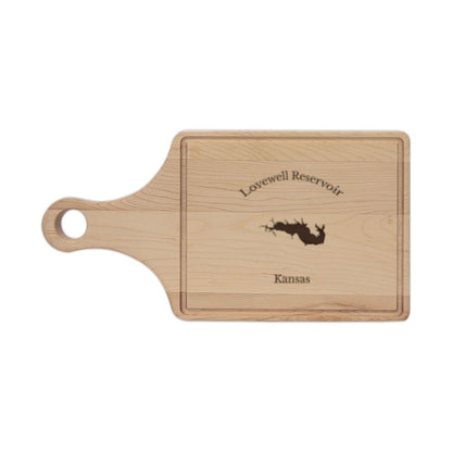Kansas  Lovewell  Reservoir  Engraved  Cutting  Board  front  position  view  from  front  maple.webp