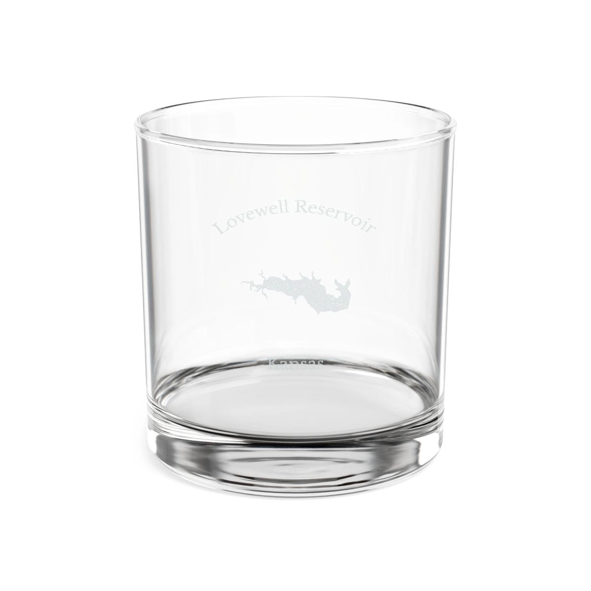 Kansas  Lovewell  Reservoir  Engraved  Whiskey  Glass  other  position  view  from  front  10.5oz.webp