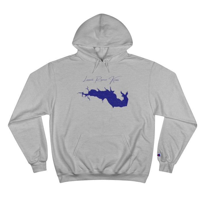 Kansas  Lovewell  Reservoir  Hoodie  front  position  view  from  front  light  steel.webp