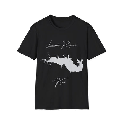 Kansas  Lovewell  Reservoir  T-shirt  front  position  view  from  front  black.webp