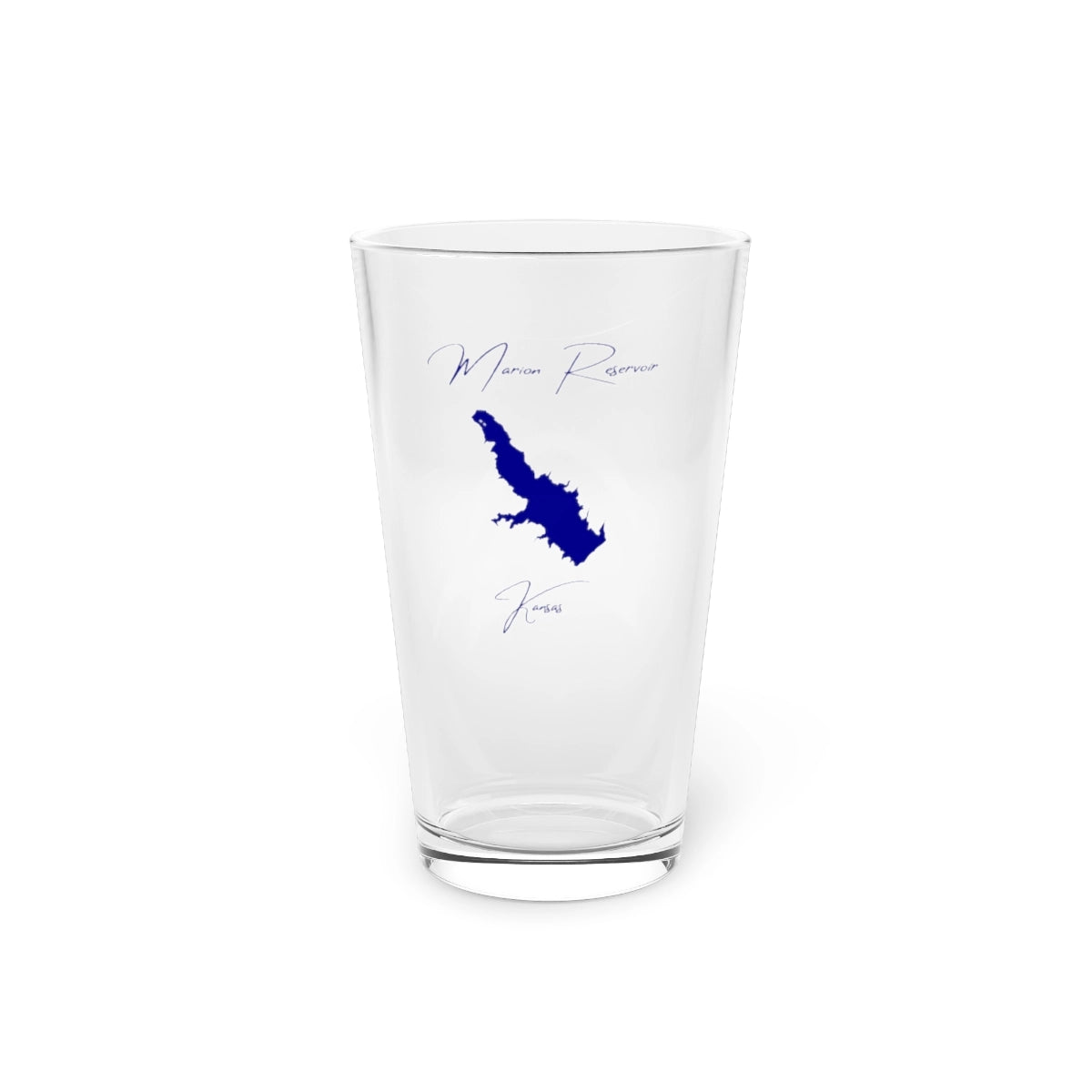 Kansas  Marion  Reservoir  16oz  Pint  Glass  front  position  view  from  front  16oz.webp