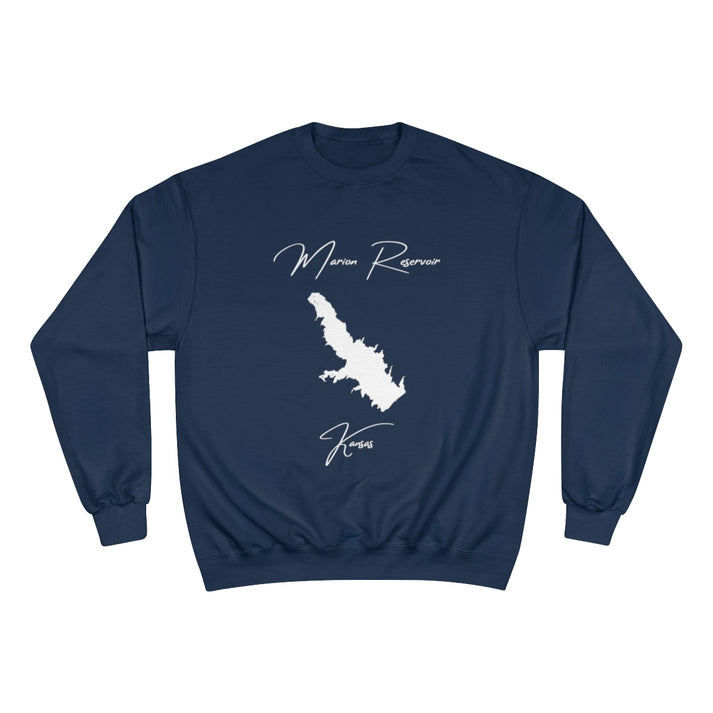 Kansas  Marion  Reservoir  Sweatshirt  front  position  view  from  front  navy.webp