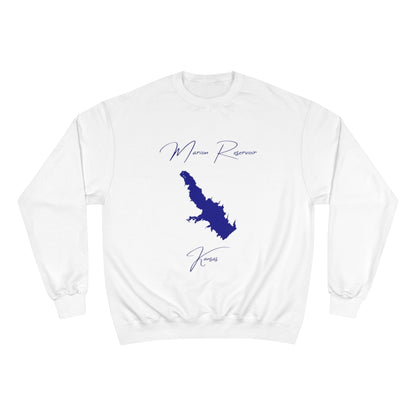 Kansas  Marion  Reservoir  Sweatshirt  front  position  view  from  front  white.webp