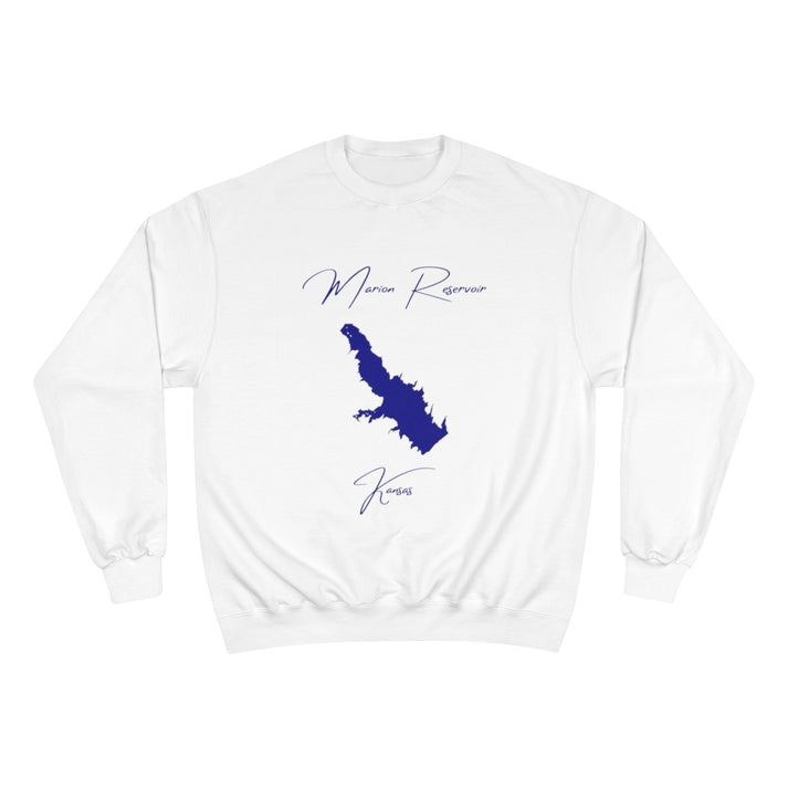 Kansas  Marion  Reservoir  Sweatshirt  front  position  view  from  front  white.webp