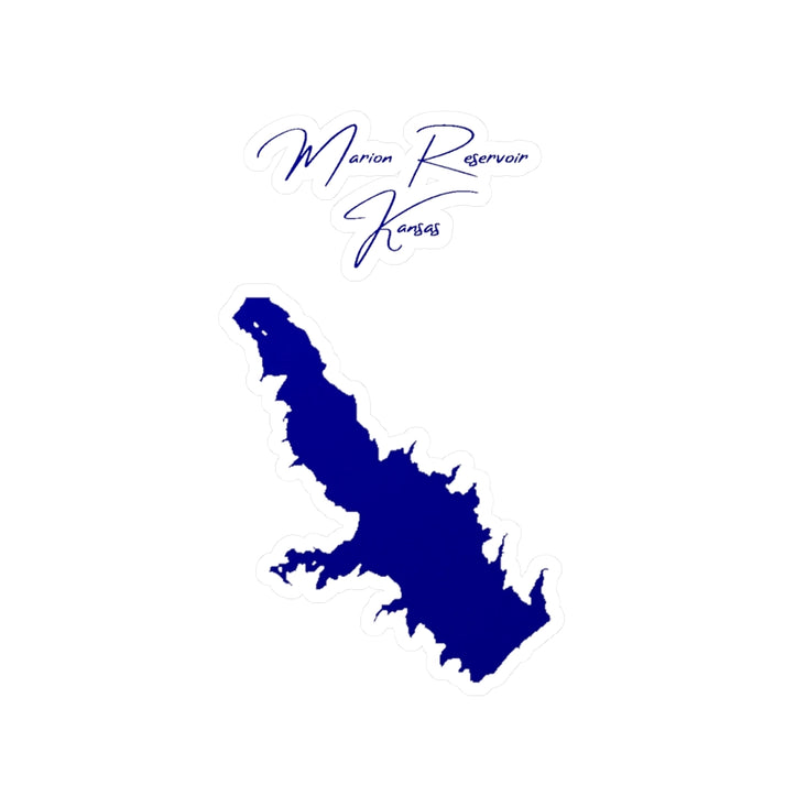 Kansas  Marion  Reservoir  Vinyl  Decal  other  position  view  from  front  4  x  6.webp