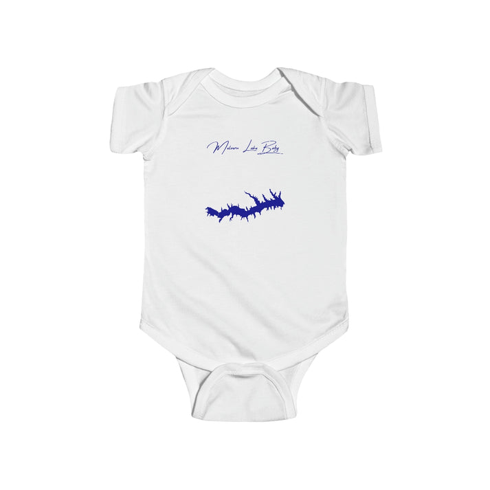 Kansas  Melvern  Lake  Onesie  front  position  view  from  front  white.webp