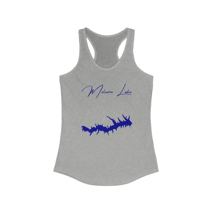 Kansas  Melvern  Lake  Racerback-Tank  front  position  view  from  front  heather  grey.webp