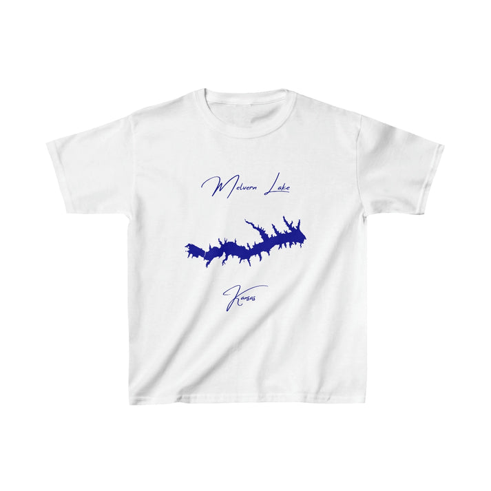 Kansas  Melvern  Lake  Youth  T-shirt  front  position  view  from  front  white.webp