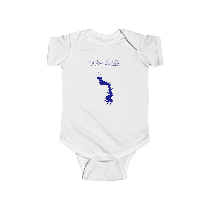 Kansas  Milford  Lake  Onesie  front  position  view  from  front  white.webp