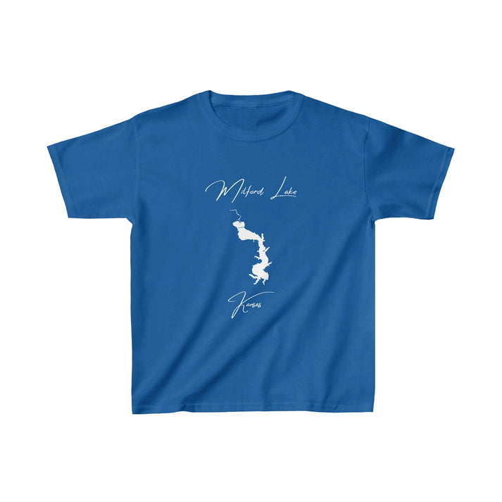 Kansas  Milford  Lake  Youth  T-shirt  front  position  view  from  front  royal.webp