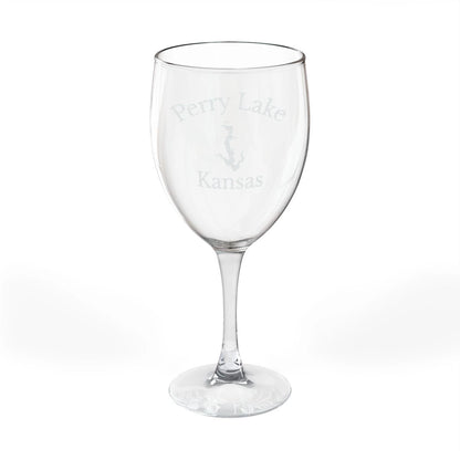 Kansas  Perry  Lake  Engraved  Wine  Glass  other  position  view  from  front  10.5oz.webp