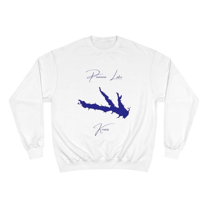 Kansas  Pomona  Lake  Sweatshirt  front  position  view  from  front  white.webp
