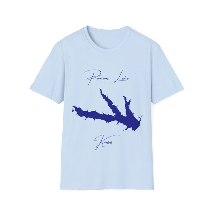 Kansas  Pomona  Lake  T-shirt  front  position  view  from  front  light  blue.webp