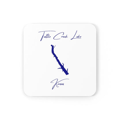 Kansas  Tuttle  Creek  Lake  Coaster  Set  front  position  view  from  front  3.75  x  3.75.webp