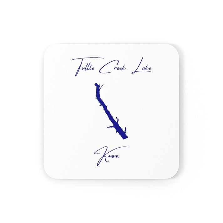 Kansas  Tuttle  Creek  Lake  Coaster  Set  front  position  view  from  front  3.75  x  3.75.webp