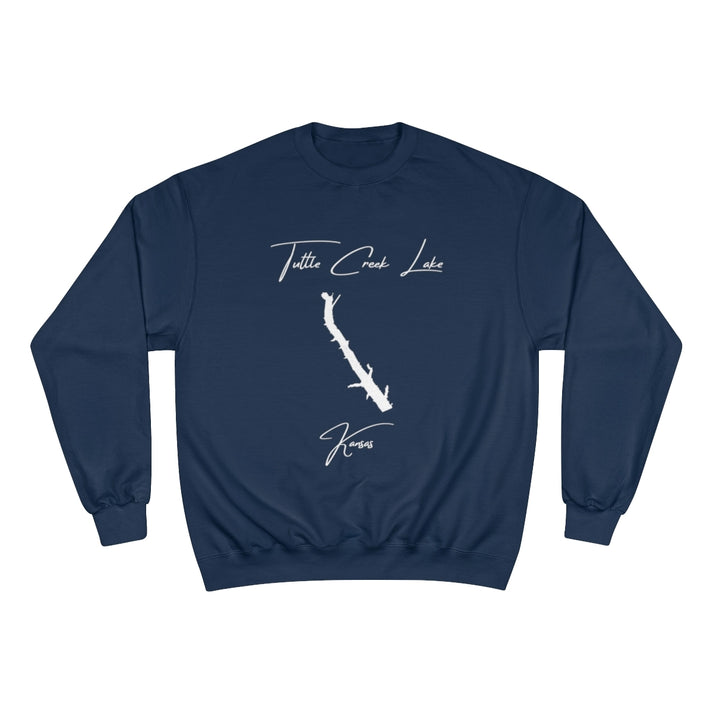 Kansas  Tuttle  Creek  Lake  Sweatshirt  front  position  view  from  front  navy.webp