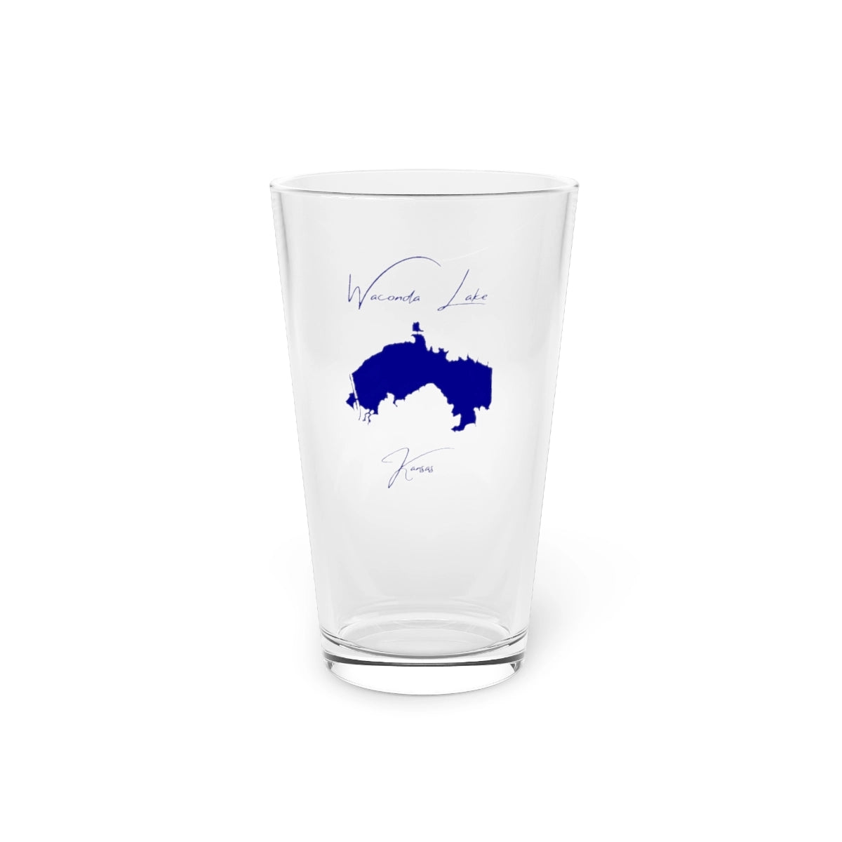 Kansas  Waconda  Lake  16oz  Pint  Glass  front  position  view  from  front  16oz.webp