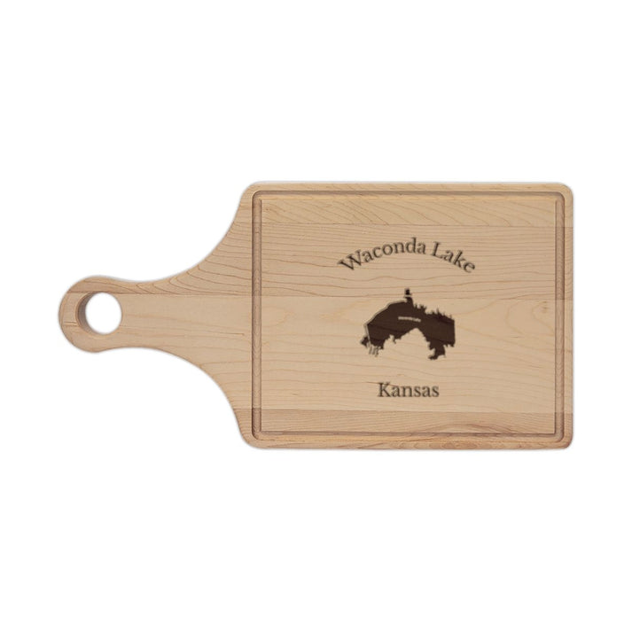 Kansas  Waconda  Lake  Engraved  Cutting  Board  front  position  view  from  front  maple.webp