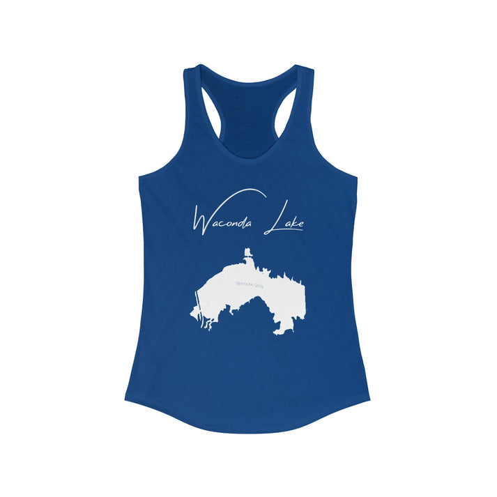 Kansas  Waconda  Lake  Racerback-Tank  front  position  view  from  front  solid  royal.webp