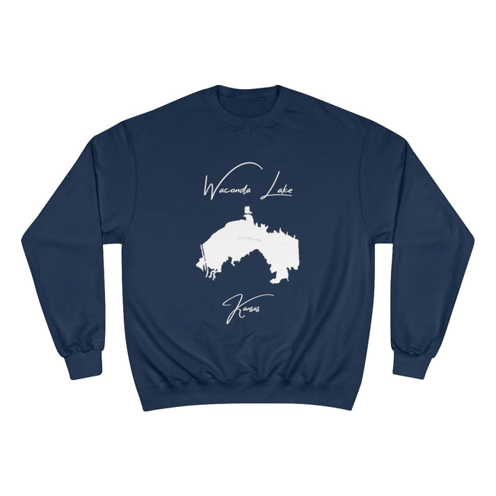 Kansas  Waconda  Lake  Sweatshirt  front  position  view  from  front  navy.webp