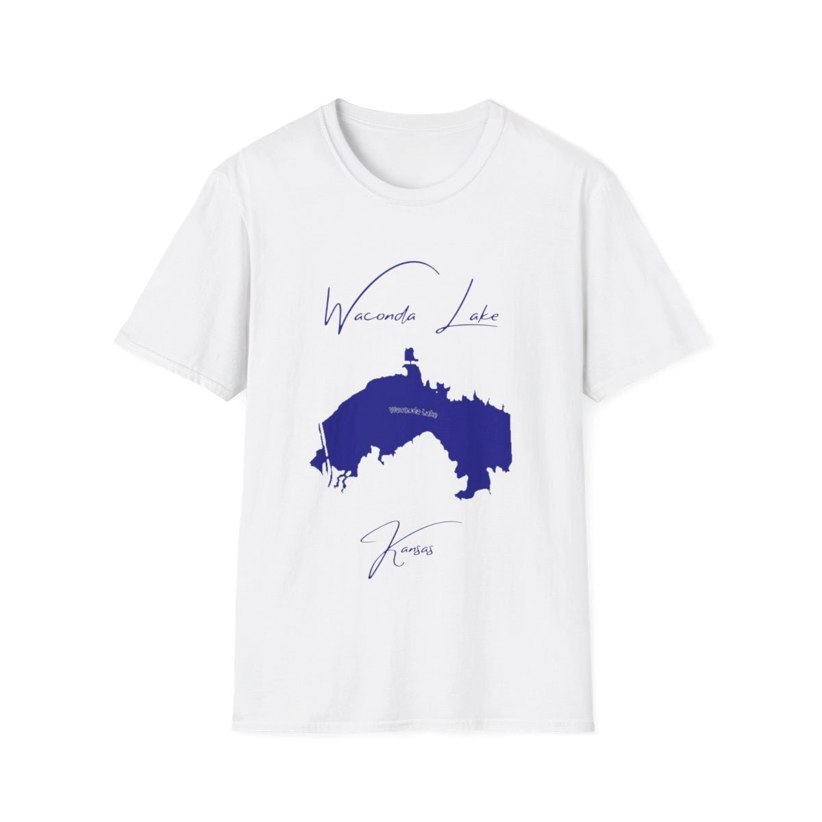 Kansas  Waconda  Lake  T-shirt  front  position  view  from  front  white.webp