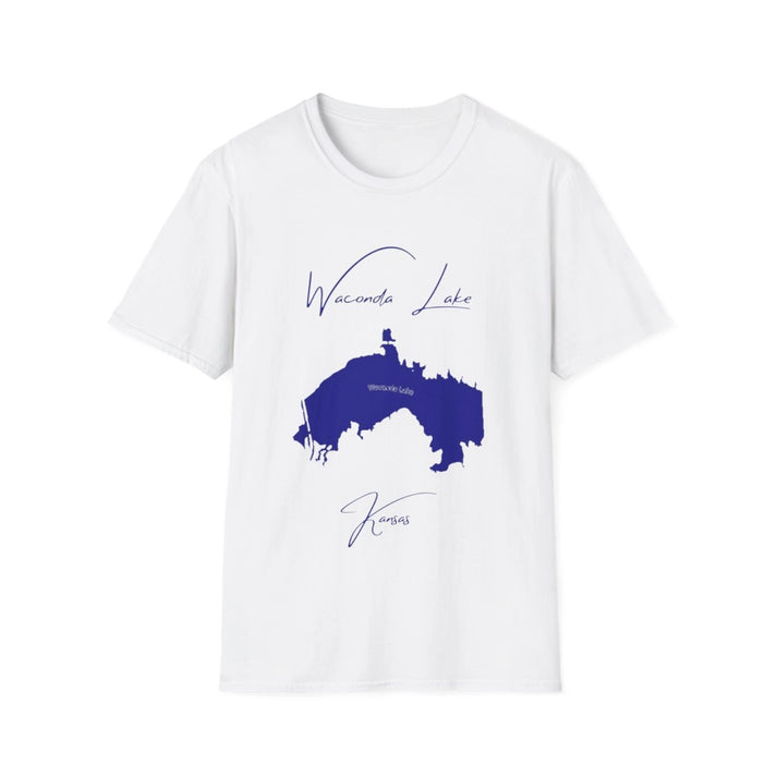 Kansas  Waconda  Lake  T-shirt  front  position  view  from  front  white.webp