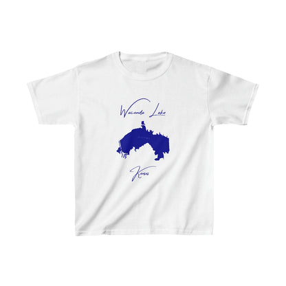 Kansas  Waconda  Lake  Youth  T-shirt  front  position  view  from  front  white.webp