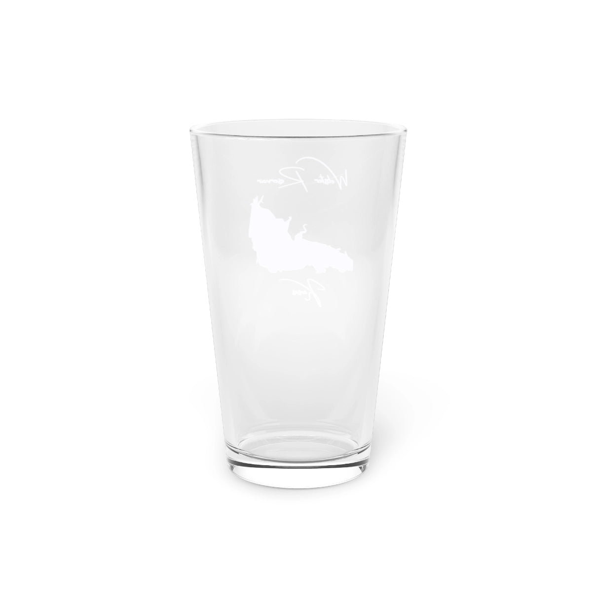 Kansas  Webster  Reservoir  16oz  Pint  Glass  front  position  view  from  back  16oz.webp