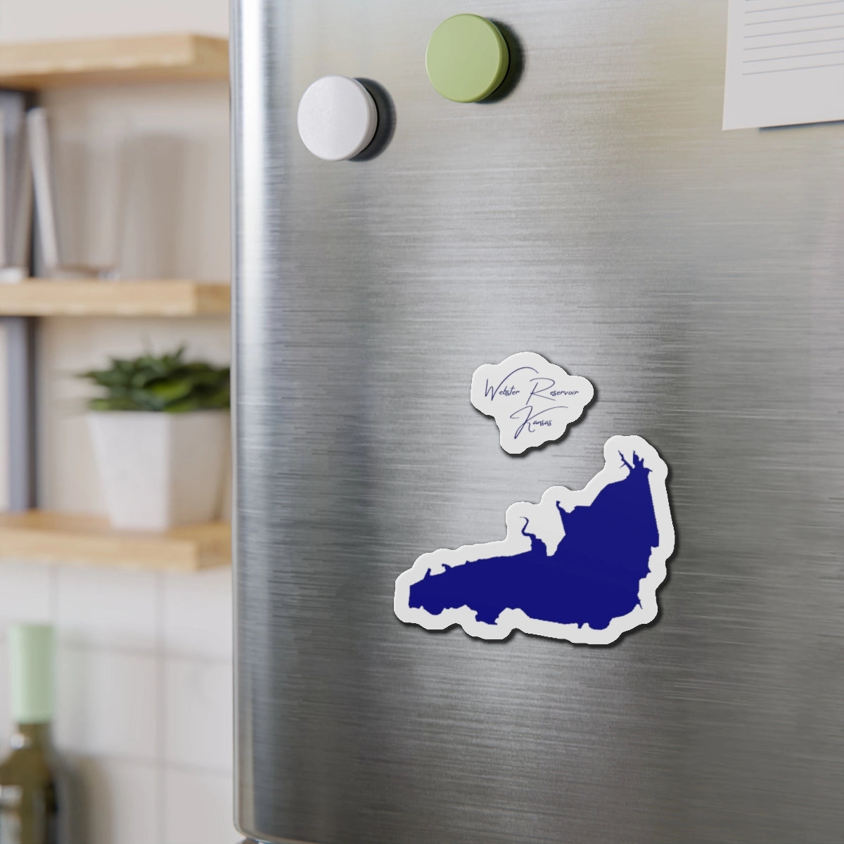 Kansas  Webster  Reservoir  Die  Cut  Magnet  front  position  view  from  context-2  4  x  4.webp