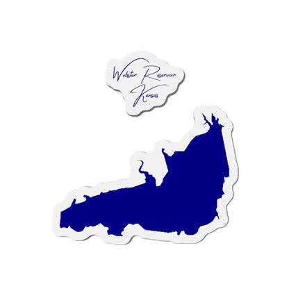 Kansas  Webster  Reservoir  Die  Cut  Magnet  front  position  view  from  front  4  x  4.webp