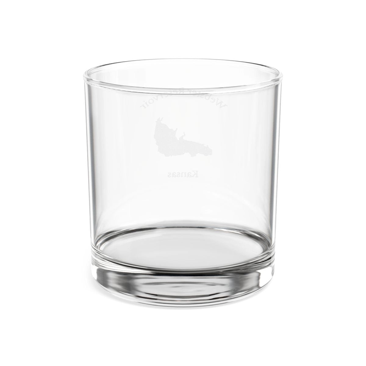 Kansas  Webster  Reservoir  Engraved  Whiskey  Glass  other  position  view  from  back  10.5oz.webp