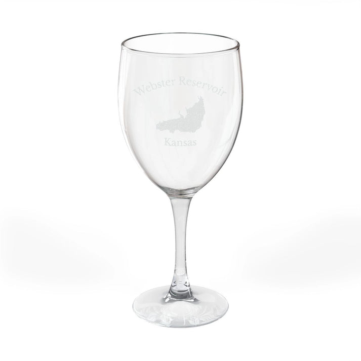 Kansas  Webster  Reservoir  Engraved  Wine  Glass  other  position  view  from  front  10.5oz.webp