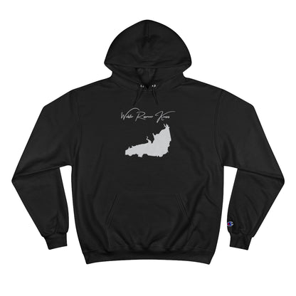 Kansas  Webster  Reservoir  Hoodie  front  position  view  from  front  black.webp