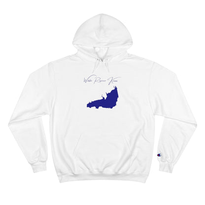 Kansas  Webster  Reservoir  Hoodie  front  position  view  from  front  white.webp