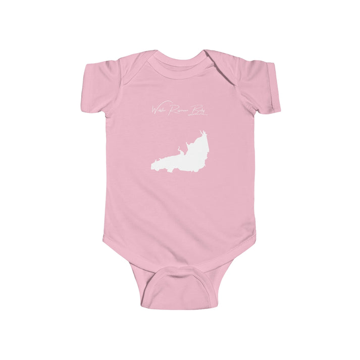 Kansas  Webster  Reservoir  Onesie  front  position  view  from  front  pink.webp